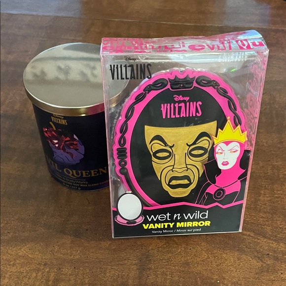 wet n wild Accessories - Wet n Wild Disney Villains Vanity Mirror & Bath Body Works Candle NWT